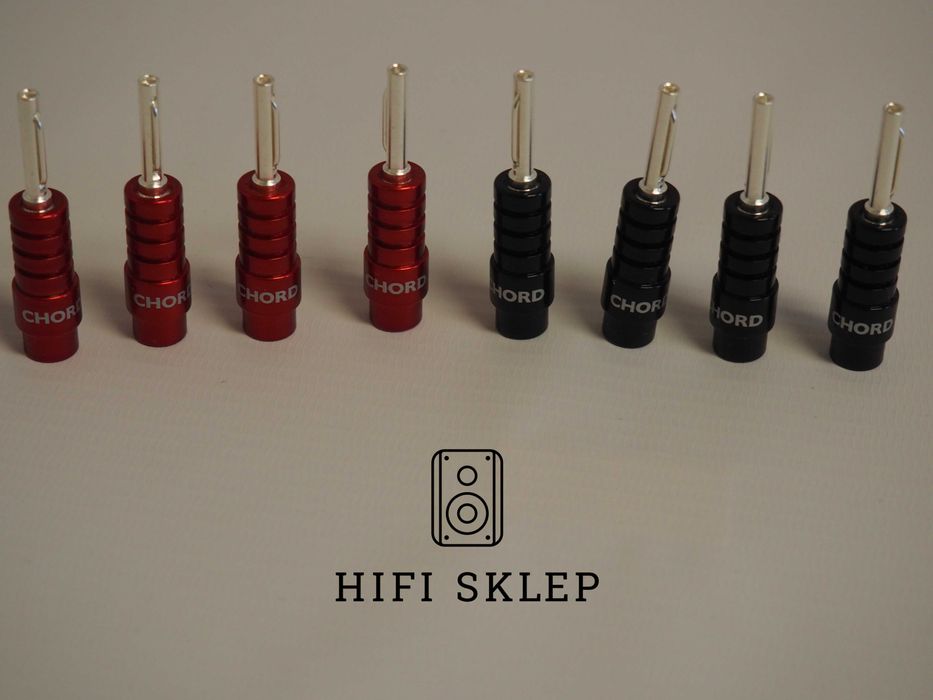 Chord Ohmic  wtyk Bananowy 8 szt do lutowania/set