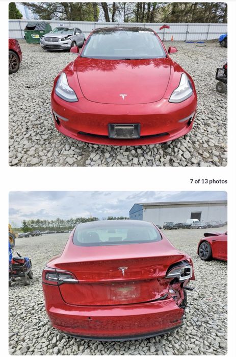 Розборка шрот Tesla model 3