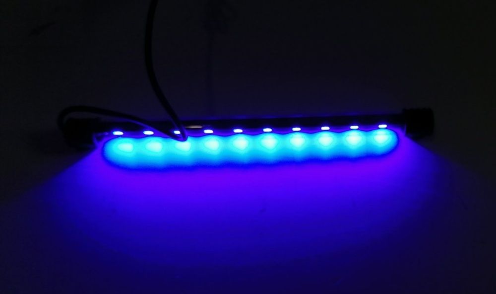 Погружная лампа Xilong 14-57 см (бело-сине-розовый) и синие