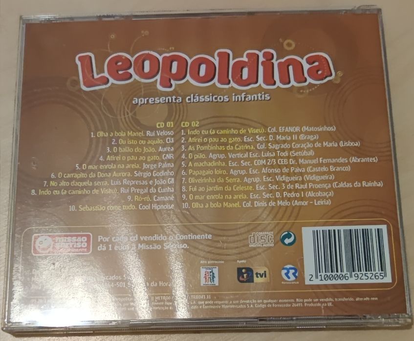 CD's - Leopoldina apresenta clássicos infantis interpretados por..."