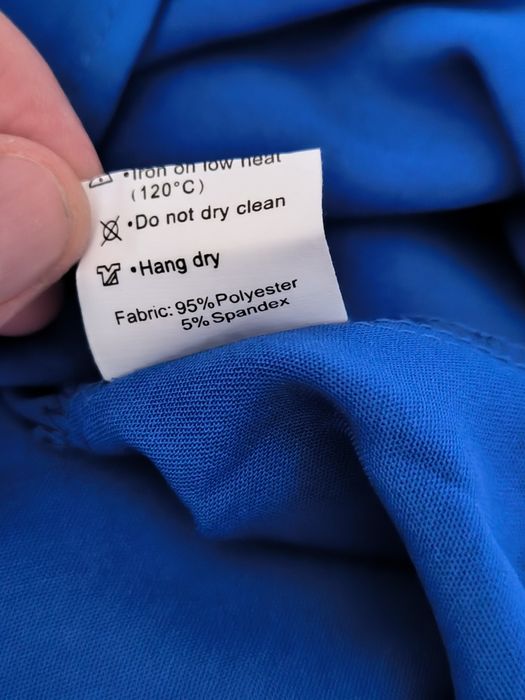 Moyabo bluzka damska XL niebieska krótki rękaw office