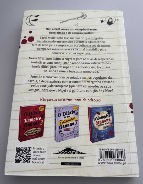 Livro "O Diário de um Vampiro Banana"
