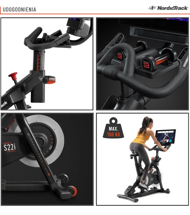 NOWY NordicTrack Commercial S22i rower treningowy iFit