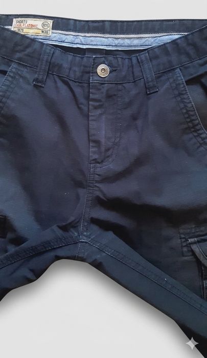 Мужские шорты карго черные  cargo shorts