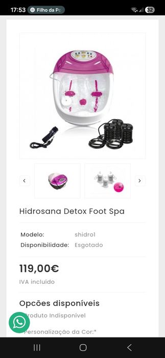 Hidromassajador de Pés Detox