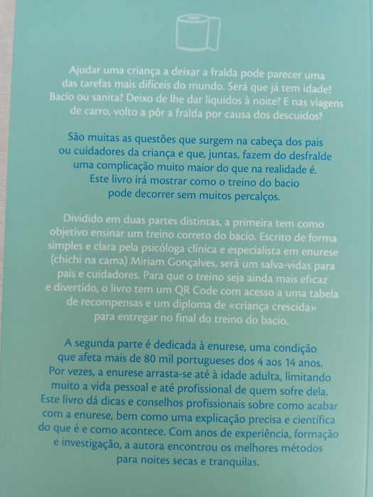 Livro Não Quero Fraldas de Miriam Gonçalves