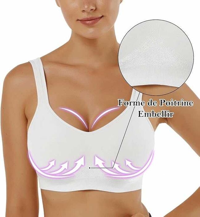 Nowy biustonosz damski / top / bez fiszbin / gładki / XL / 2szt !9677!