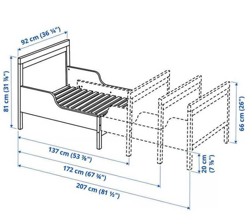 Cama extensível criança