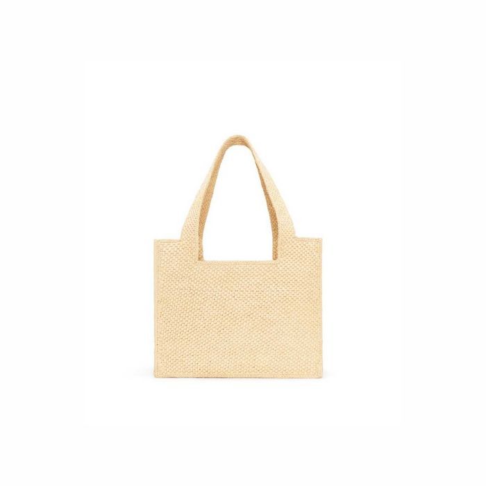 Сумка Medium Font Tote In Raffia Natural