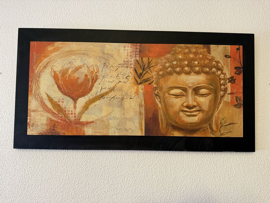 Quadro Buda do Gato Preto