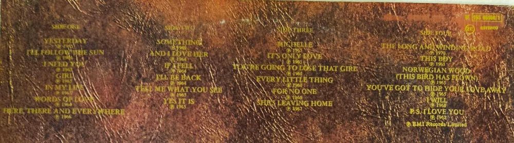 Disco vinil, duplo, LP - The Beatles - Love Songs