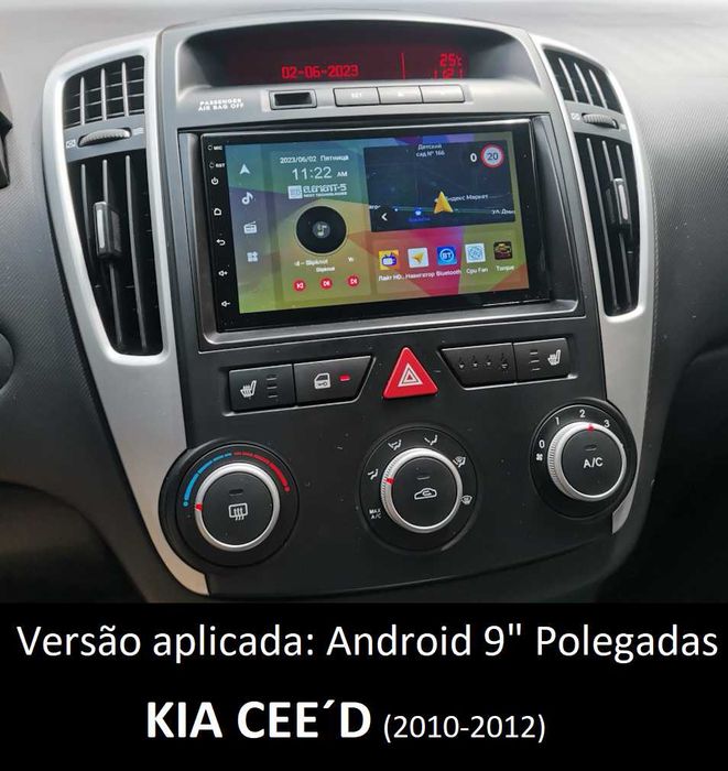 (NOVO) Rádio 2DIN • KIA Ceed (2007 a 2019) • Android JD Cee'd [4+64GB]