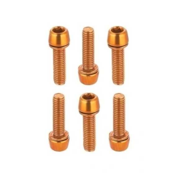 Śruby trzpienia roweru górskiego, 6 szt., M5 x 18 mm
