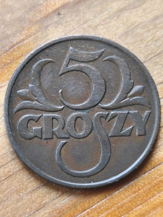 II RP, Moneta 5 groszy 1937r / Piękny Stan!