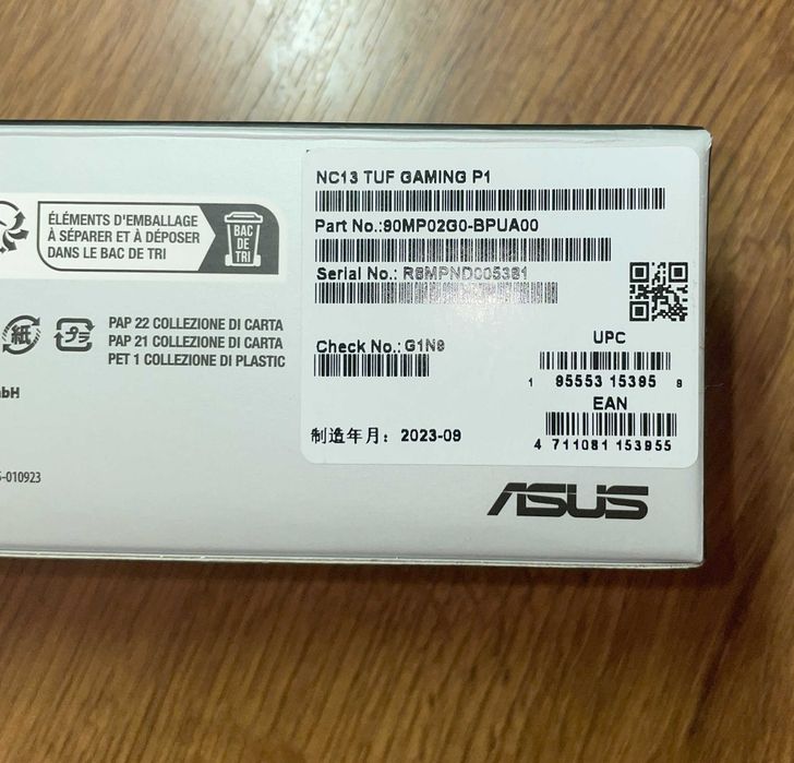 Игровая поверхность (коврик для мышки) ASUS TUF Gaming P1