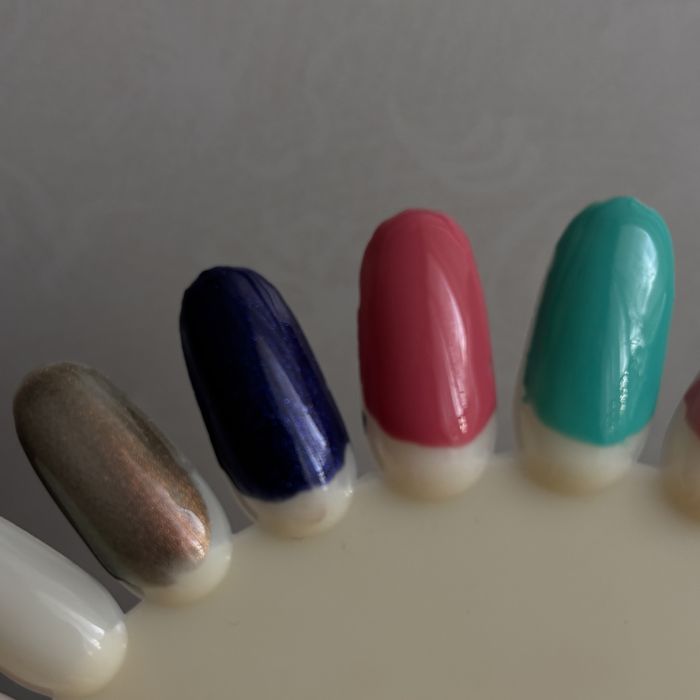 Набір для манікюру: гель-лаки, кісточка, акрилова пудра, дотс, пушер