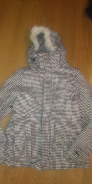 Зимняя термо куртка protest s-м  лыжная принт гусинная лапка