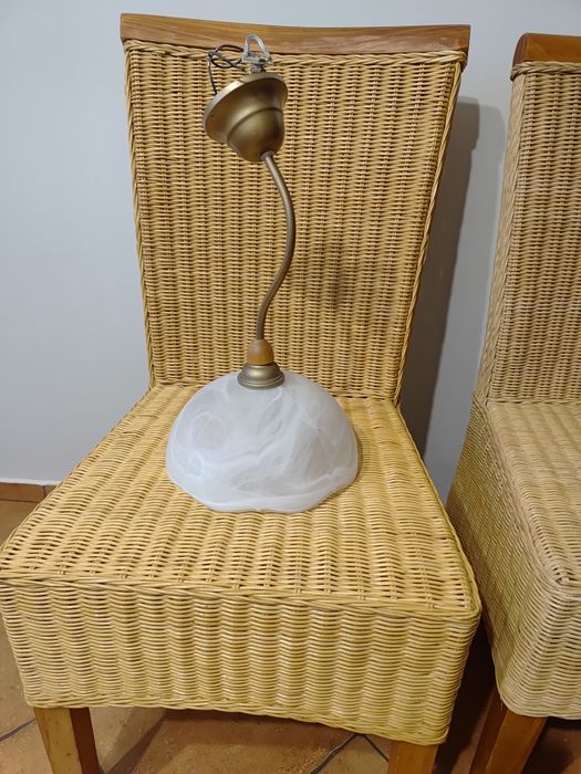 Żyrandol, szklany klosz