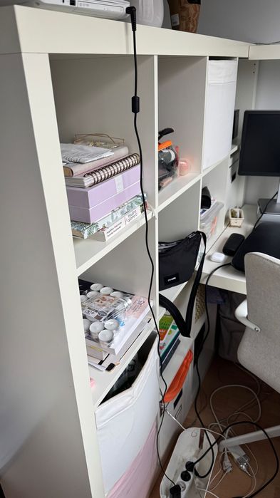 Meble IKEA białe , MALM, KALLAX komody, szafa, biurko, fotel