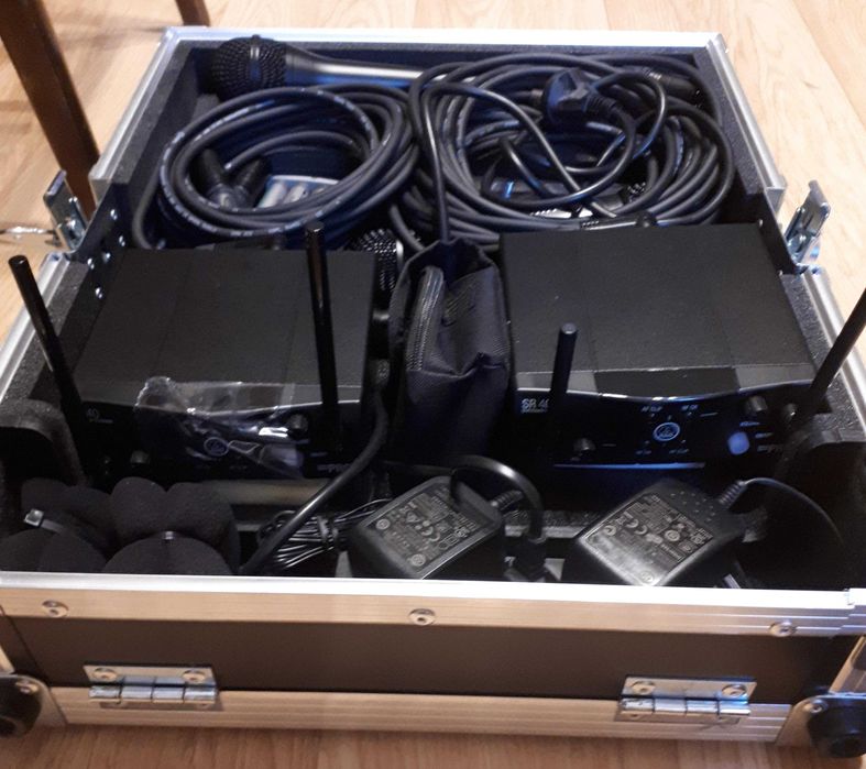 NOWY ! Kompletny Zestaw Mikrofonów Do Karaoke+case i akcesoria