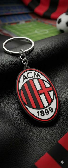 Brelok Breloczek do kluczy liga włoska AC Milan, Inter druk 3d