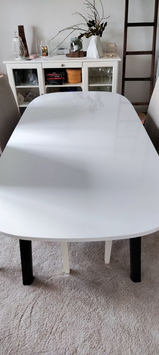 Mesa IKEA branco brilho