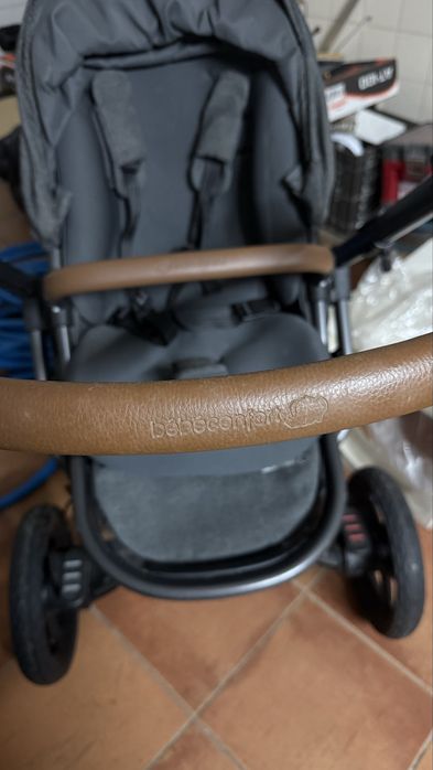 Trio de carrinho de bebe com alcofa , assento e coque