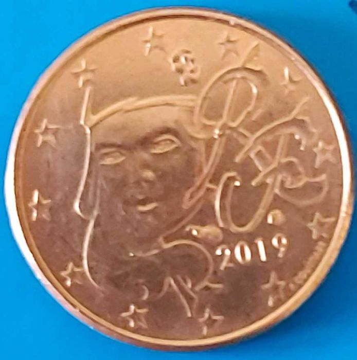 1 Cêntimo de 2019 de França