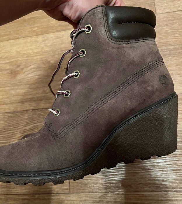 Ботинки на платформе женские,танкетка,сникерсы, Тимберлэнд, Timberland