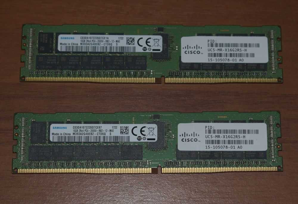 DDR4 Samsung 16GB 2RX4 PC4-2666V-RB2-12 для сервера