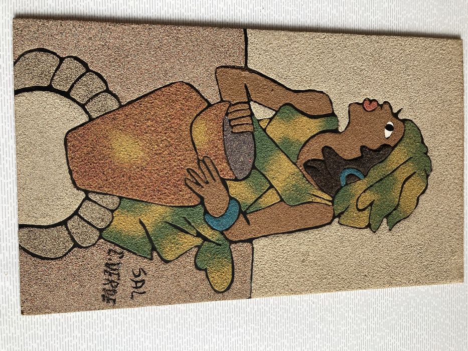 Quadro com imagem de africana