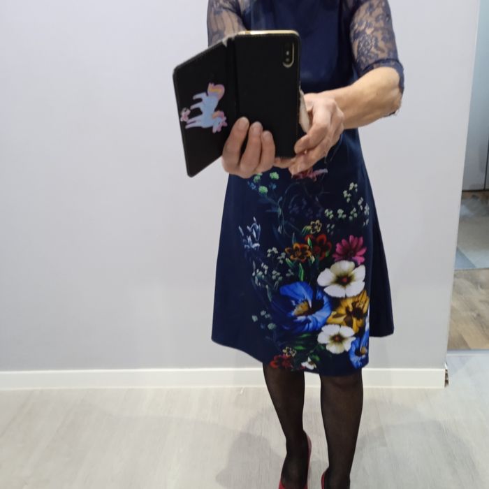 Little Mistress letnia wyjściowa sukienka MIDI r M stan bdb