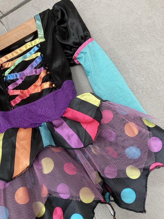 Sukienka kolorowa przebranie kostium choinka