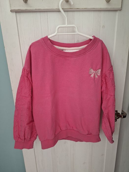 Bluza pufka różowa 128