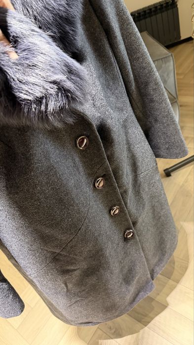 Пальто ( драпове) синє