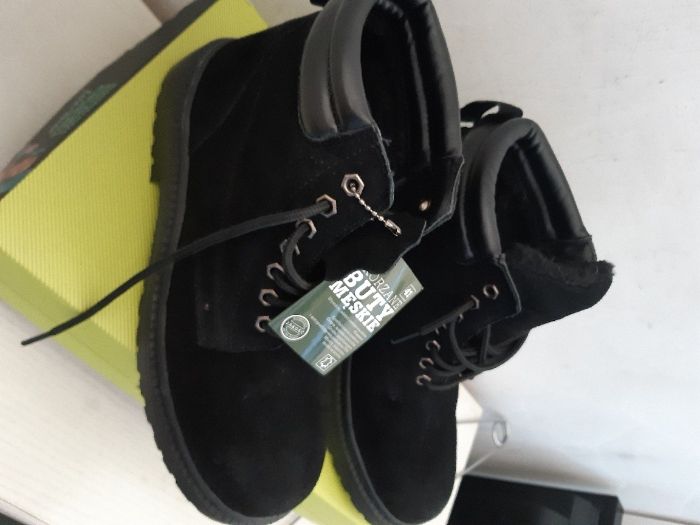Buty zimowe skórzane