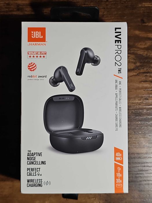 JBL Live Pro 2 TWS Czarne
Słuchawki Douszne,
