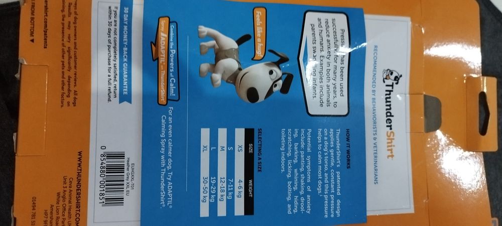 Colete relaxante anti stress para cão