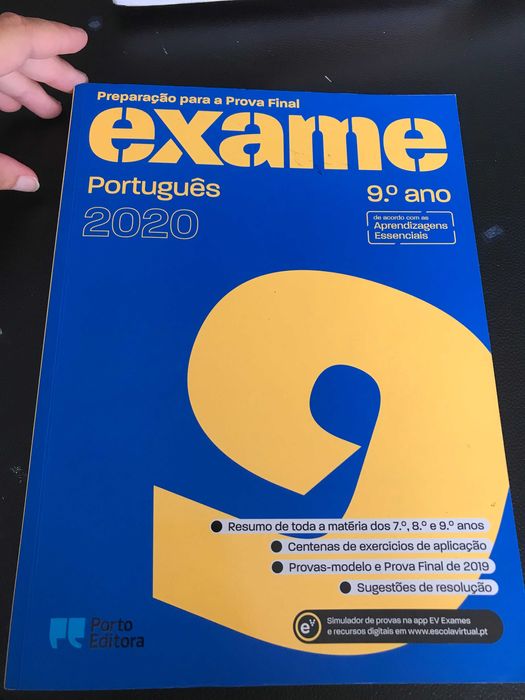 Livro de preparação para o exame nacional do 9 ano de português
