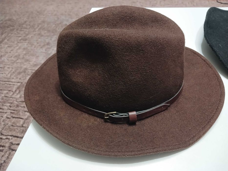 Ковбойський капелюх коричневий(сукно), розмір 57