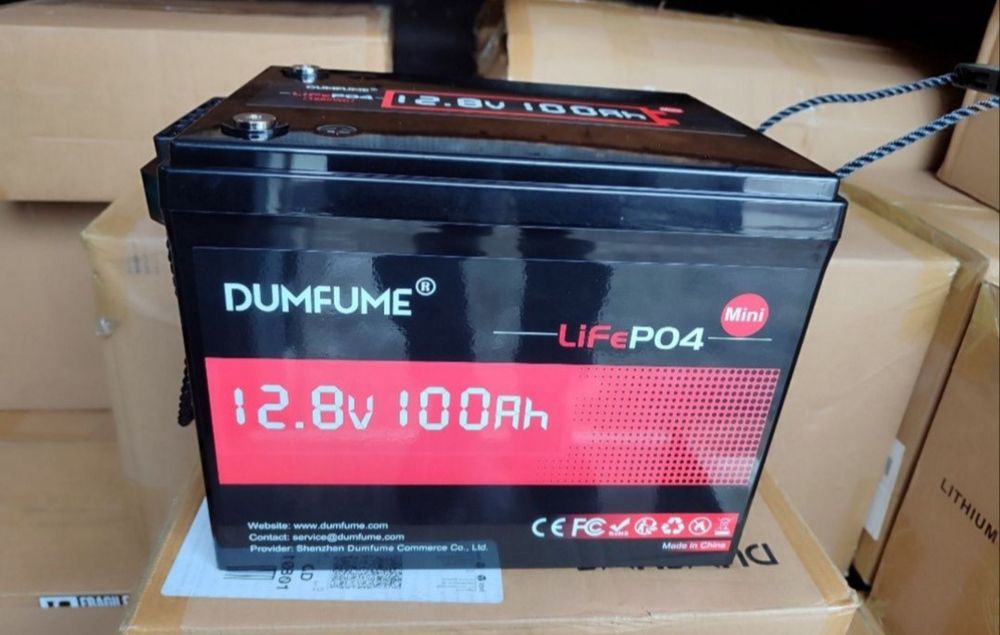 Літій-залізо-фосфатний (LiFePO4) акумулятор Dumfume Mini 12.8V