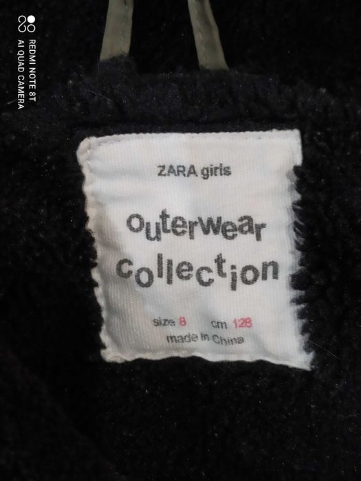 Zara kurtka parka dla dziewczynki