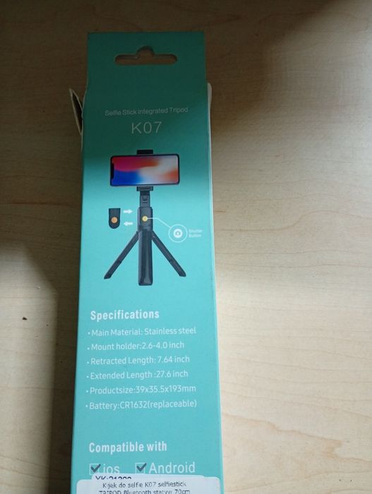 Selfie Stick & Statyw 2w1 K07