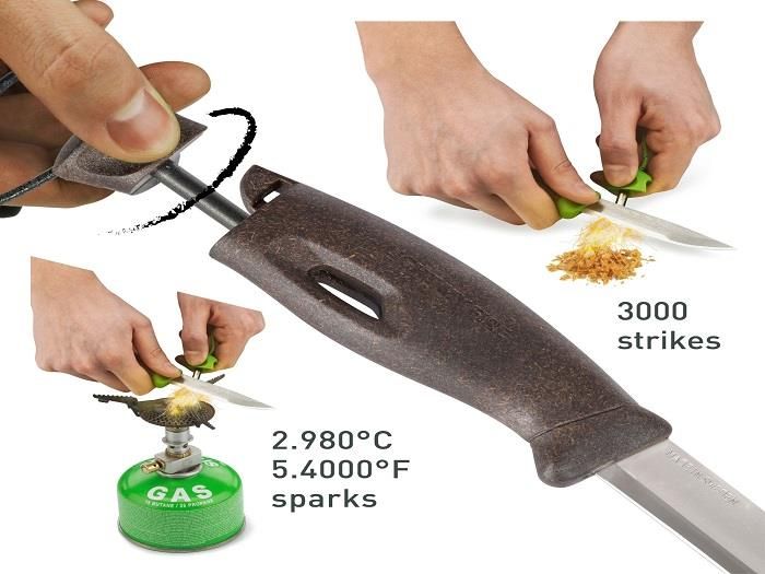 Light My Fire Nóż FireKnife Bio 2w1 z krzesiwem Sagegreen