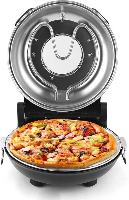 Elektryczny piec do pizzy z kamieniem 31 cm – 1200 W
