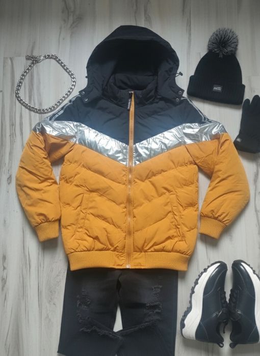Stylowa kurtka puffer Canada Mountain – Nowa, Retro Vibes!