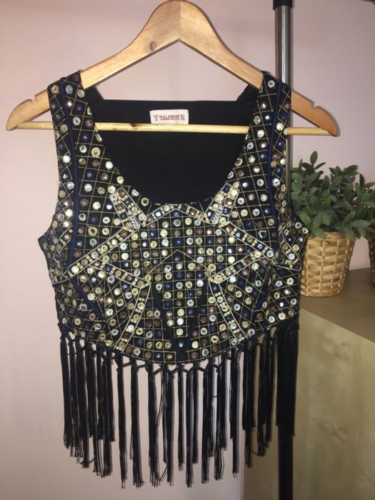 NOWA bluzka z frędzlami pull&bear