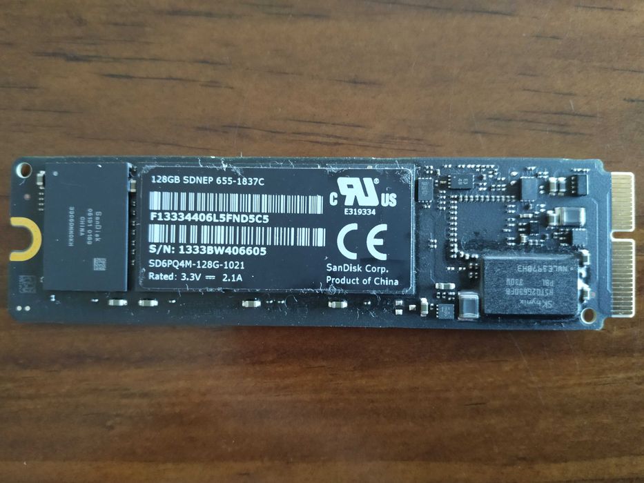 Disco SSD 128GB original Apple para Macbook Air e Pro de 2013 a 2017