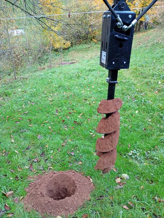 Usługi minikoparka + wiertnica + wywrotka