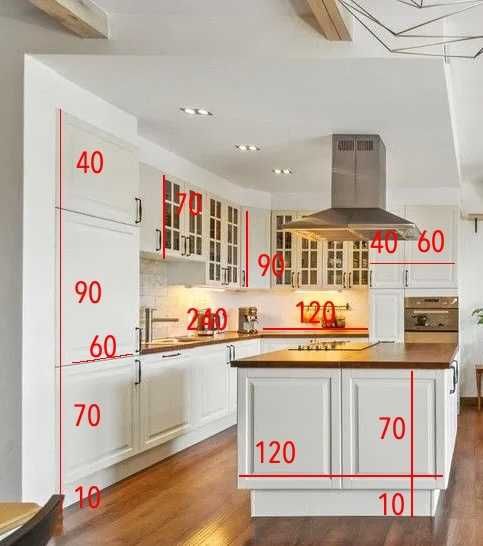 IKEA meble kuchenne z wyspą Ikea Faktum - cały komplet ze zdjęć